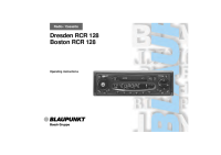 Blaupunkt Boston-RCR-128 - Owners Manual